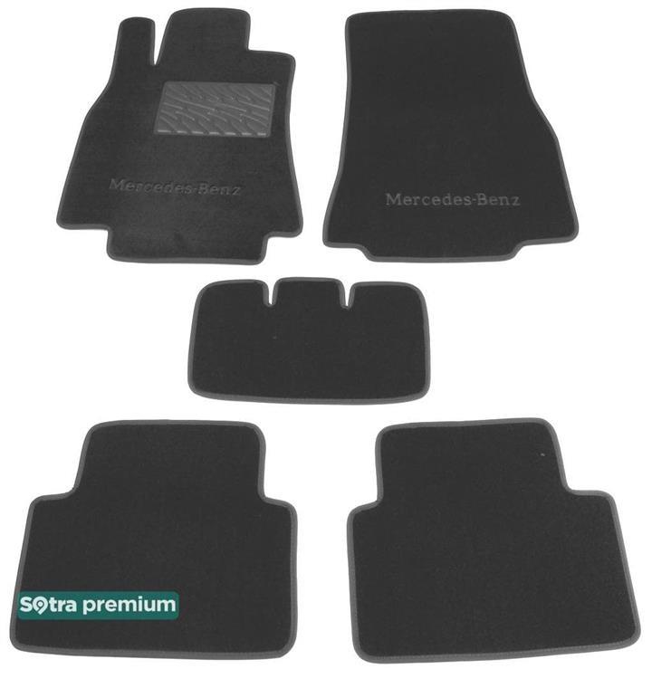 Sotra 01401-CH-GREY Interior mats Sotra two-layer gray for Mercedes A/b-class (2005-2011), set 01401CHGREY