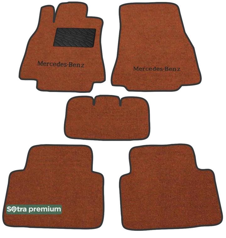 Sotra 01401-CH-TERRA Interior mats Sotra two-layer terracotta for Mercedes A/b-class (2005-2011), set 01401CHTERRA