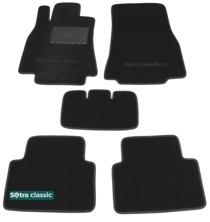 Sotra 01401-GD-GREY Interior mats Sotra two-layer gray for Mercedes A/b-class (2005-2011), set 01401GDGREY
