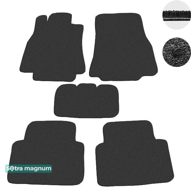Sotra 01401-MG15-BLACK Interior mats Sotra two-layer black for Mercedes A/b-class (2005-2011), set 01401MG15BLACK