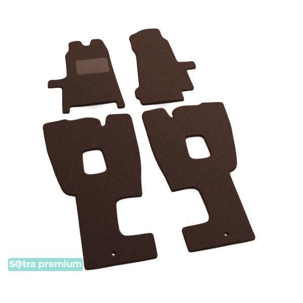 Sotra 01406-CH-CHOCO Interior mats Sotra two-layer brown for Ford Tourneo (2000-2006), set 01406CHCHOCO