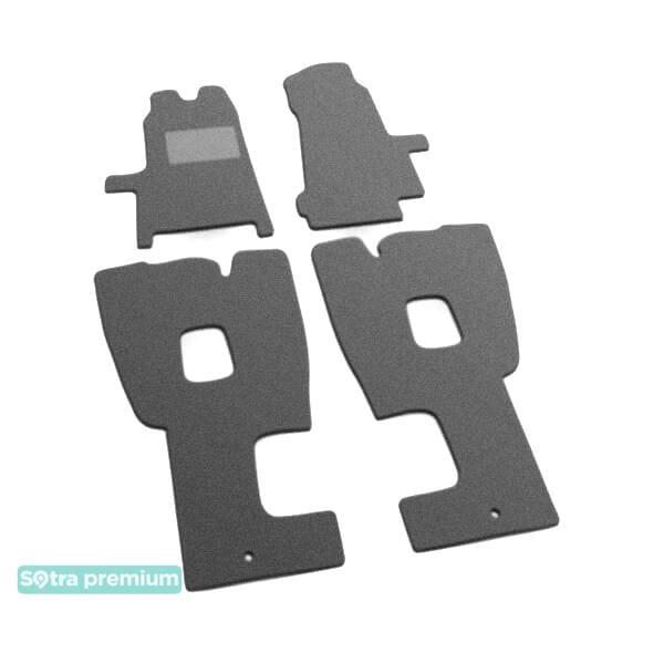 Sotra 01406-CH-GREY Interior mats Sotra two-layer gray for Ford Tourneo (2000-2006), set 01406CHGREY