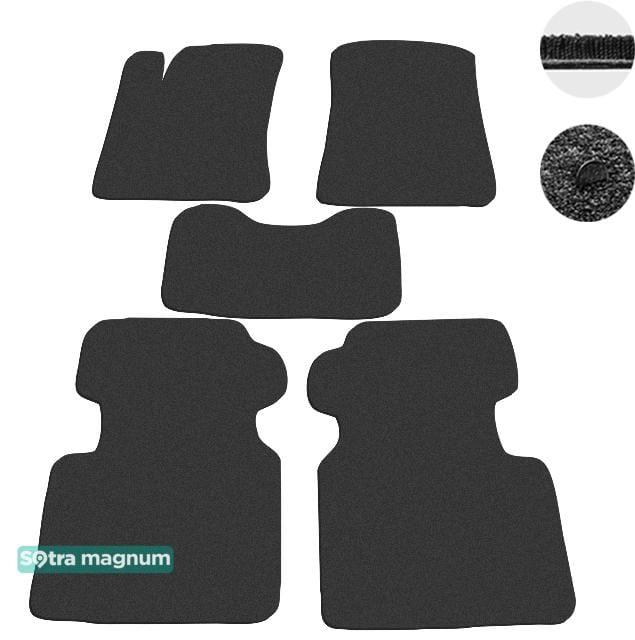 Sotra 01408-MG15-BLACK Interior mats Sotra two-layer black for Hyundai Grandeur (2005-2010), set 01408MG15BLACK