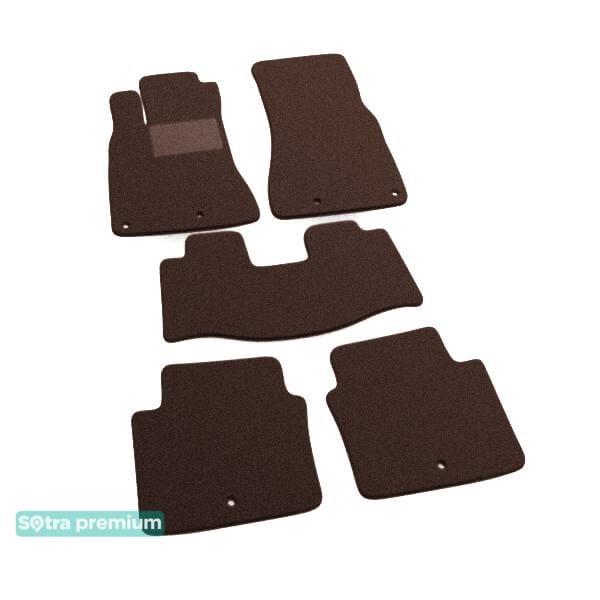 Sotra 01416-CH-CHOCO Interior mats Sotra two-layer brown for Lexus Gs (1998-2005), set 01416CHCHOCO