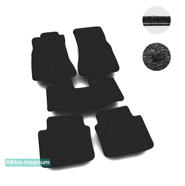 Sotra 01416-MG15-BLACK Interior mats Sotra two-layer black for Lexus Gs (1998-2005), set 01416MG15BLACK