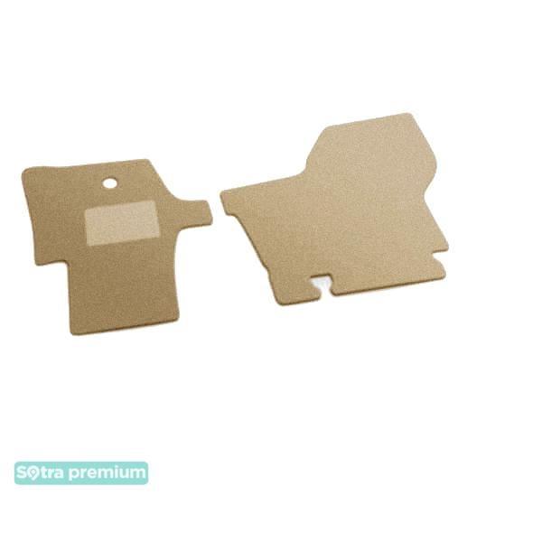 Sotra 01420-CH-BEIGE Interior mats Sotra two-layer beige for Opel Movano (2003-2010), set 01420CHBEIGE