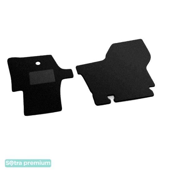 Sotra 01420-CH-BLACK Interior mats Sotra two-layer black for Opel Movano (2003-2010), set 01420CHBLACK