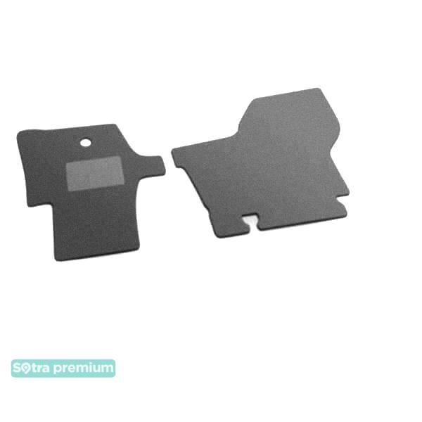 Sotra 01420-CH-GREY Interior mats Sotra two-layer gray for Opel Movano (2003-2010), set 01420CHGREY