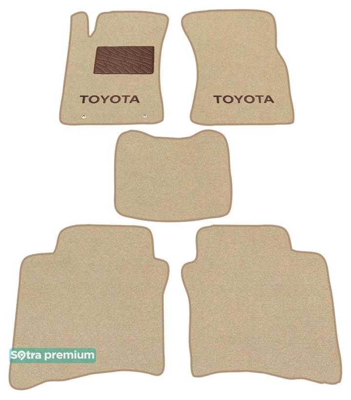 Sotra 01430-CH-BEIGE Interior mats Sotra two-layer beige for Toyota Fortuner (2006-2015), set 01430CHBEIGE