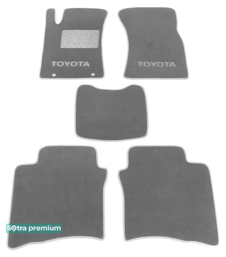 Sotra 01430-CH-GREY Interior mats Sotra two-layer gray for Toyota Fortuner (2006-2015), set 01430CHGREY