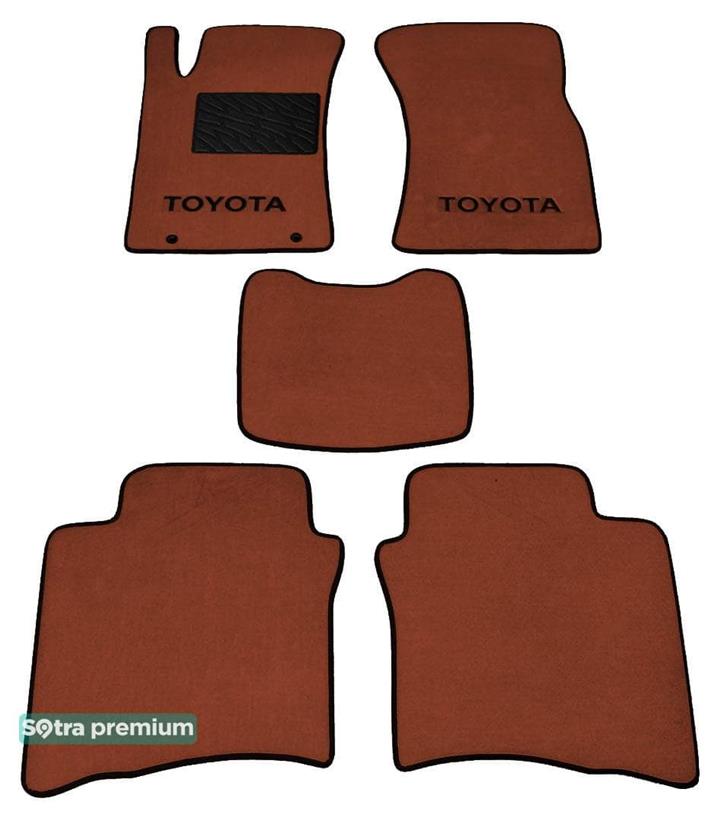 Sotra 01430-CH-TERRA Interior mats Sotra two-layer terracotta for Toyota Fortuner (2006-2015), set 01430CHTERRA