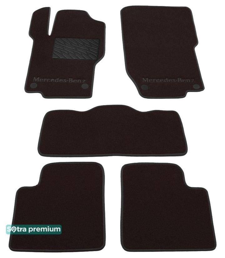 Sotra 01440-CH-CHOCO Interior mats Sotra two-layer brown for Mercedes M-class (2005-2011), set 01440CHCHOCO