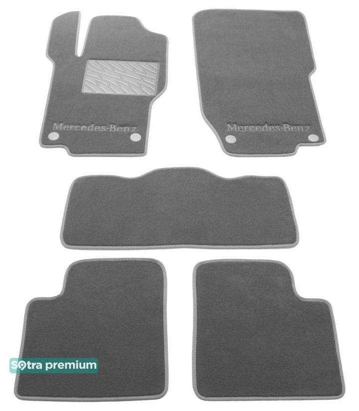 Sotra 01440-CH-GREY Interior mats Sotra two-layer gray for Mercedes M-class (2005-2011), set 01440CHGREY