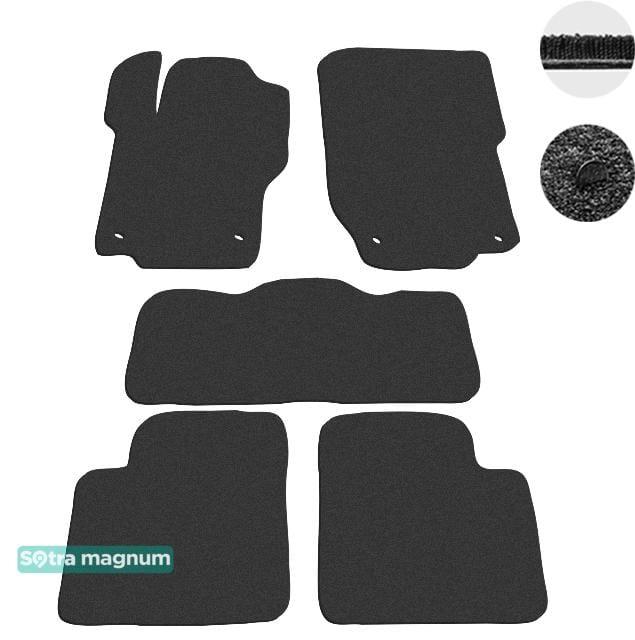 Sotra 01440-MG15-BLACK Interior mats Sotra two-layer black for Mercedes M-class (2005-2011), set 01440MG15BLACK