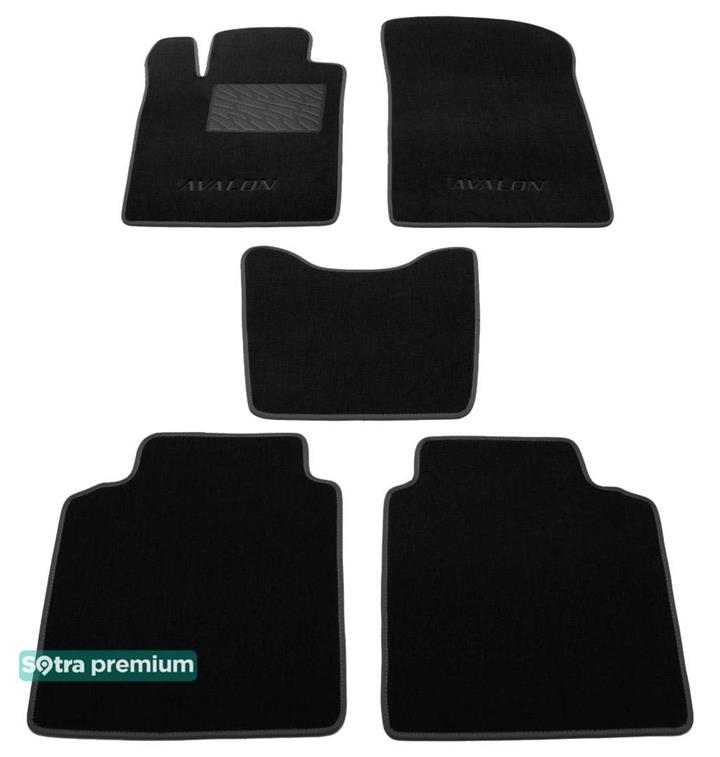 Sotra 01442-CH-BLACK Interior mats Sotra two-layer black for Toyota Avalon (2004-2012), set 01442CHBLACK