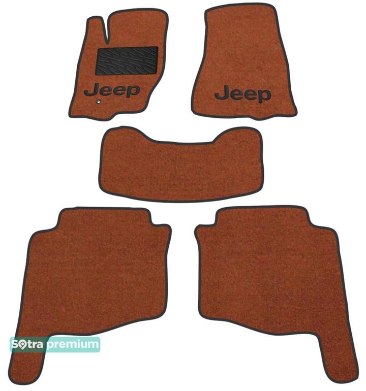 Sotra 01450-CH-TERRA Interior mats Sotra two-layer terracotta for Jeep Grand cherokee (2005-2010), set 01450CHTERRA