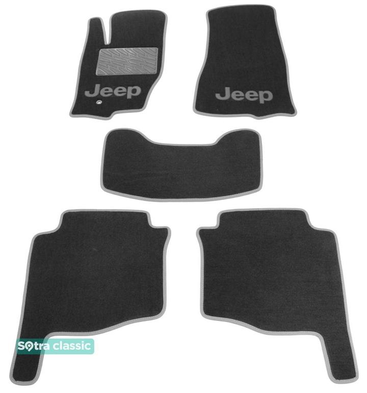 Sotra 01450-GD-GREY Interior mats Sotra two-layer gray for Jeep Grand cherokee (2005-2010), set 01450GDGREY