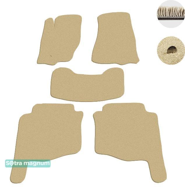 Sotra 01450-MG20-BEIGE Interior mats Sotra two-layer beige for Jeep Grand cherokee (2005-2010), set 01450MG20BEIGE
