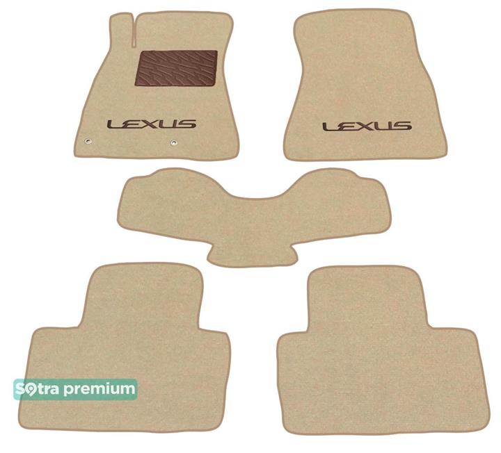 Sotra 01482-CH-BEIGE Interior mats Sotra two-layer beige for Lexus Is eu (2005-2013), set 01482CHBEIGE