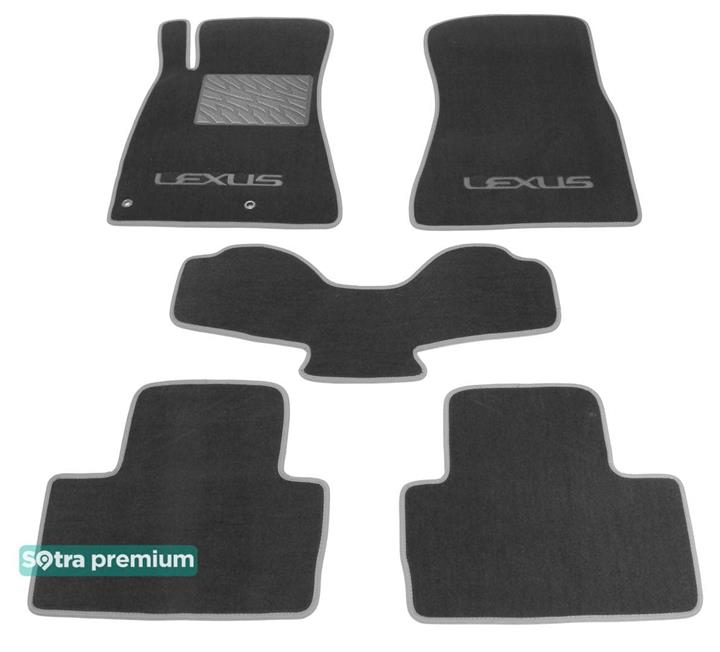 Sotra 01482-CH-GREY Interior mats Sotra two-layer gray for Lexus Is eu (2005-2013), set 01482CHGREY