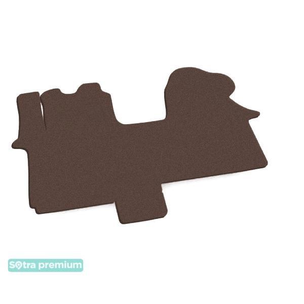 Sotra 01485-CH-CHOCO Interior mats Sotra two-layer brown for Renault Trafic (2001-2014), set 01485CHCHOCO
