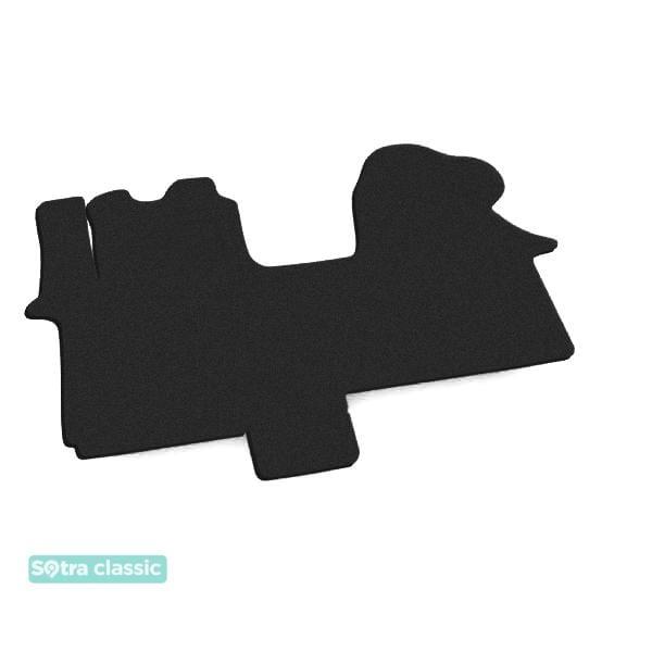 Sotra 01485-GD-BLACK Interior mats Sotra two-layer black for Renault Trafic (2001-2014), set 01485GDBLACK