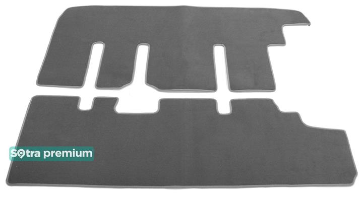Sotra 01486-CH-GREY Interior mats Sotra two-layer gray for Renault Trafic (2001-2014), set 01486CHGREY