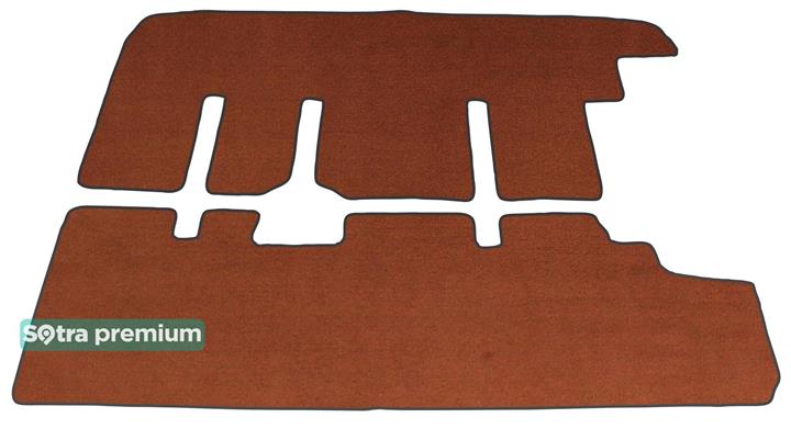 Sotra 01486-CH-TERRA Interior mats Sotra two-layer terracotta for Renault Trafic (2001-2014), set 01486CHTERRA
