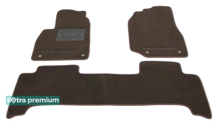 Sotra 05360-CH-CHOCO Interior mats Sotra two-layer brown for Toyota Land cruiser (1998-2007), set 05360CHCHOCO
