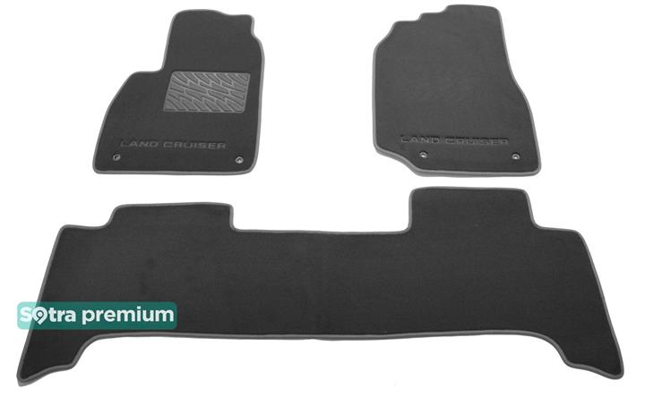 Sotra 05360-CH-GREY Interior mats Sotra two-layer gray for Toyota Land cruiser (1998-2007), set 05360CHGREY