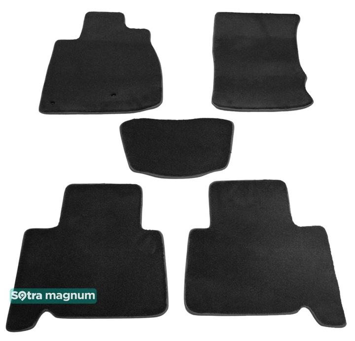 Sotra 06001-MG15-BLACK Interior mats Sotra two-layer black for Toyota Land cruiser prado (2002-2009), set 06001MG15BLACK