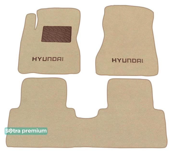 Sotra 06233-CH-BEIGE Interior mats Sotra two-layer beige for Hyundai Tucson (2004-2014), set 06233CHBEIGE