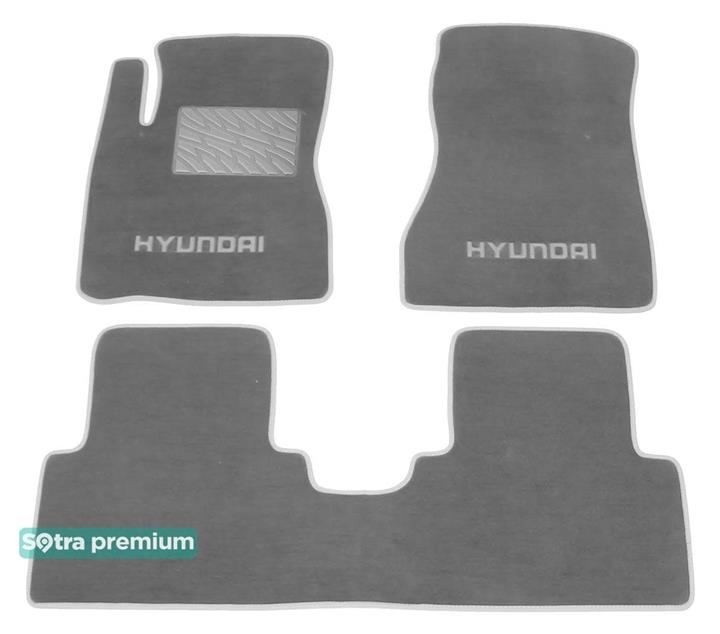 Sotra 06233-CH-GREY Interior mats Sotra two-layer gray for Hyundai Tucson (2004-2014), set 06233CHGREY