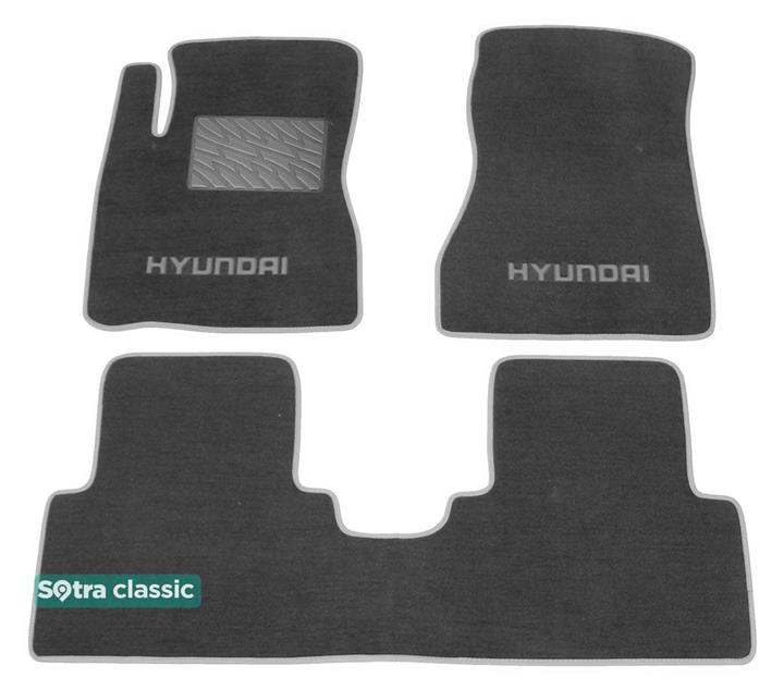Sotra 06233-GD-GREY Interior mats Sotra two-layer gray for Hyundai Tucson (2004-2014), set 06233GDGREY