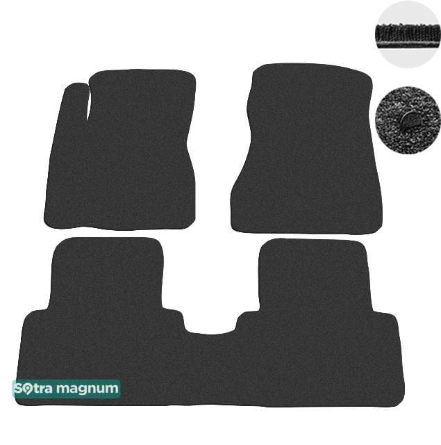 Sotra 06233-MG15-BLACK Interior mats Sotra two-layer black for Hyundai Tucson (2004-2014), set 06233MG15BLACK