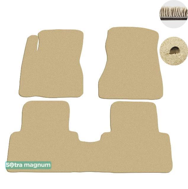 Sotra 06233-MG20-BEIGE Interior mats Sotra two-layer beige for Hyundai Tucson (2004-2014), set 06233MG20BEIGE
