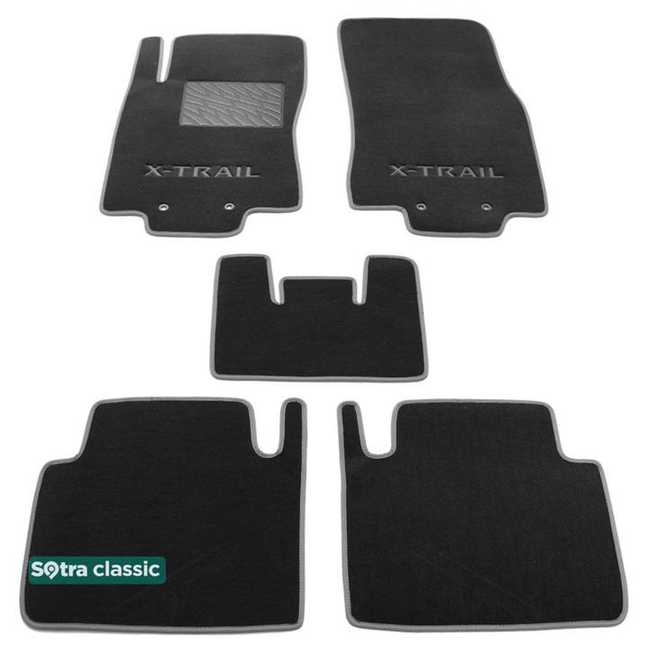 Sotra 06301-GD-GREY Interior mats Sotra two-layer gray for Nissan X-trail (2014-), set 06301GDGREY