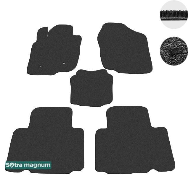 Sotra 06334-MG15-BLACK Interior mats Sotra two-layer black for Toyota Rav4 (2005-2012), set 06334MG15BLACK