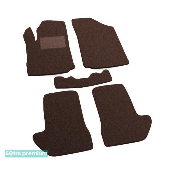 Sotra 06347-CH-CHOCO Interior mats Sotra two-layer brown for Citroen C3 (2002-2009), set 06347CHCHOCO