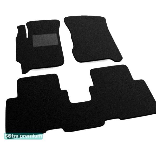 Sotra 06375-CH-BLACK Interior mats Sotra two-layer black for KIA Carens (2002-2006), set 06375CHBLACK
