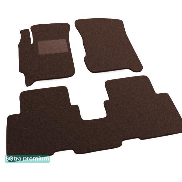 Sotra 06375-CH-CHOCO Interior mats Sotra two-layer brown for KIA Carens (2002-2006), set 06375CHCHOCO