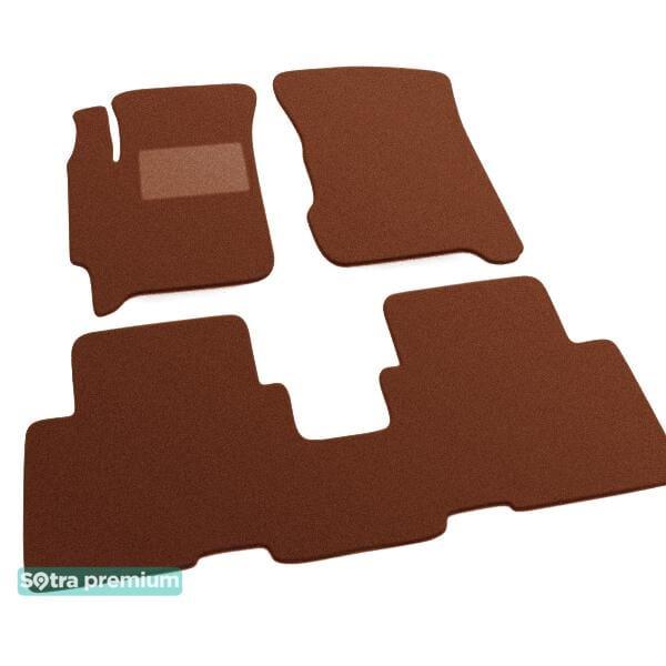 Sotra 06375-CH-TERRA Interior mats Sotra two-layer terracotta for KIA Carens (2002-2006), set 06375CHTERRA