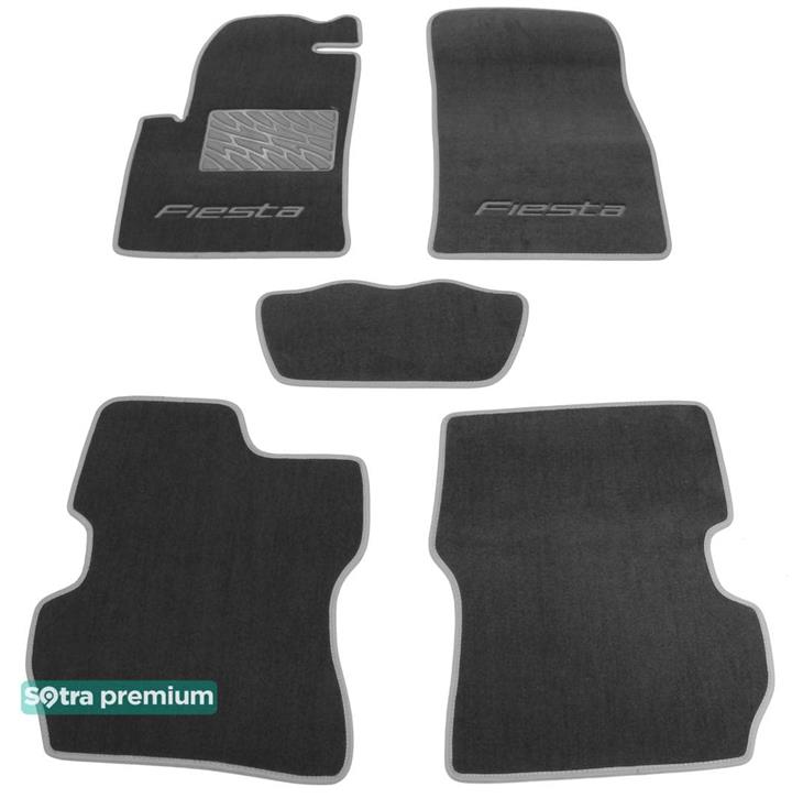 Sotra 06378-CH-GREY Interior mats Sotra two-layer gray for Ford Fiesta (2002-2008), set 06378CHGREY