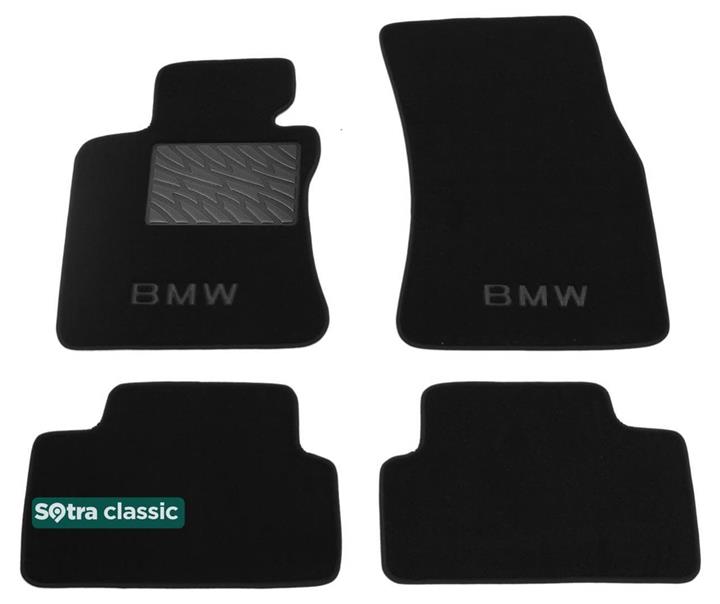 Sotra 06380-GD-BLACK Interior mats Sotra two-layer black for BMW 6-series (2003-2010), set 06380GDBLACK