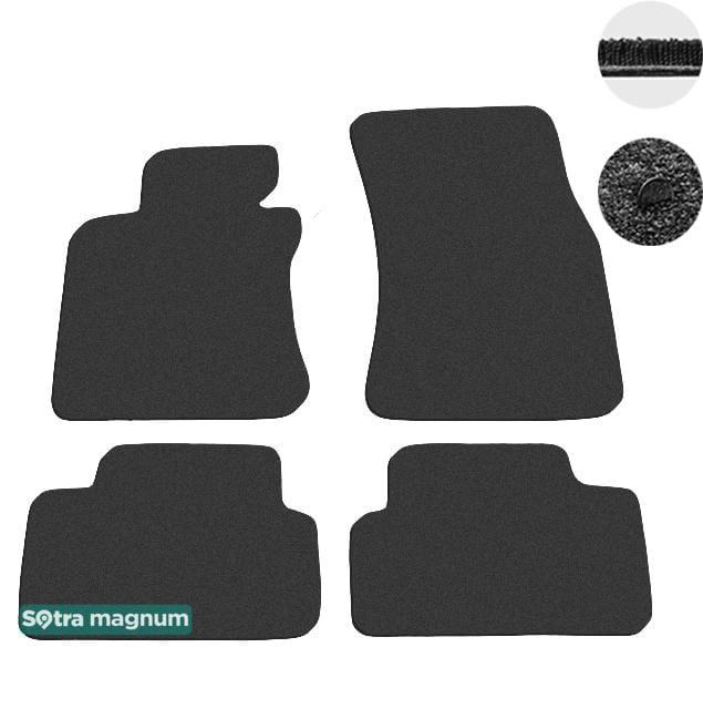 Sotra 06380-MG15-BLACK Interior mats Sotra two-layer black for BMW 6-series (2003-2010), set 06380MG15BLACK