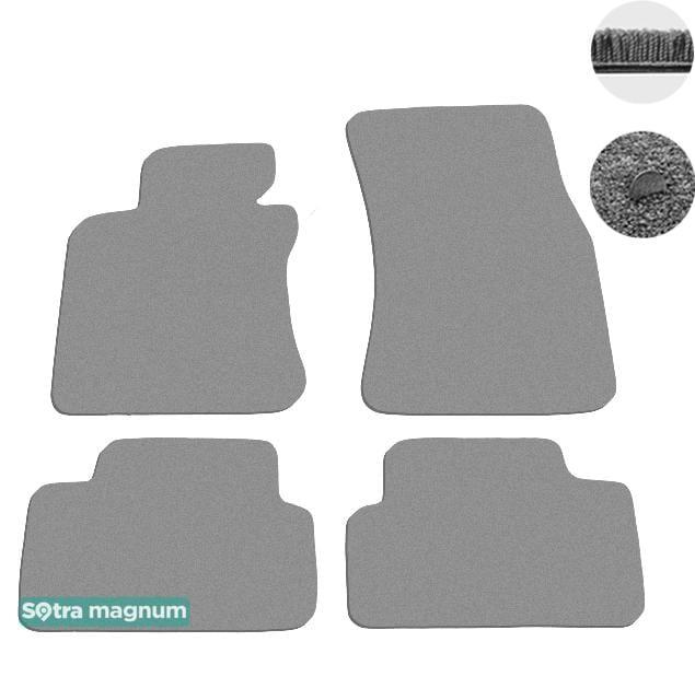 Sotra 06380-MG20-GREY Interior mats Sotra two-layer gray for BMW 6-series (2003-2010), set 06380MG20GREY