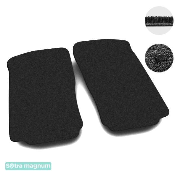 Sotra 06382-MG15-BLACK Interior mats Sotra two-layer black for Opel Combo c (2001-2011), set 06382MG15BLACK