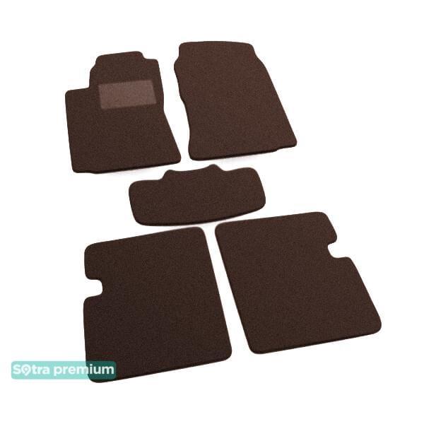 Sotra 06383-CH-CHOCO Interior mats Sotra two-layer brown for Toyota Corolla (2001-2006), set 06383CHCHOCO