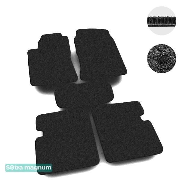 Sotra 06383-MG15-BLACK Interior mats Sotra two-layer black for Toyota Corolla (2001-2006), set 06383MG15BLACK