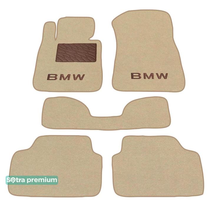 Sotra 06386-CH-BEIGE Interior mats Sotra two-layer beige for BMW 1-series (2004-2011), set 06386CHBEIGE